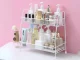 Two-Tier Kitchen and Bathroom Organizer Shelf, White