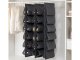 Hanging Shoe Organizer for Wardrobe, 12 Pairs, Black