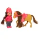 Doll and Pony Playset for Girls, 5 Piece Horse Rider Toy with Accessories