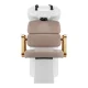 Gabbiano Porto Hairdressing Washbasin with Chair, Beige/Gold