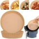 Air Fryer Disposable Paper Liners 20cm, 50 pcs, Brown