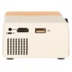 Mini Portable LED Projector 1080P Supported 24-60\" HDMI USB, white and orange