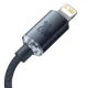 Baseus Crystal Shine USB Type C to Apple iPhone Lightning Data Charging Cable, PD, 20W, 1.2m, Black