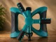 360° Rotating 3-Arm Garden Sprinkler, Green/Black