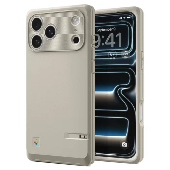 Retro MagSafe Case Spigen Classic LS iPhone 17 Pro Beige