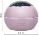 Rotating Kids Bedside Lamp Star Sky Projector Night Magic Light, Pink