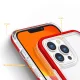 Phone Case for iPhone 13 Pro Max Hybrid Armor Clear 3 in 1, Red