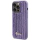 Guess iPhone 15 Pro Case Sequin Script Metal, Purple