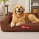 Soft Corduroy Dog and Cat Bed L (84 x 65 cm), Brown