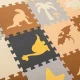Kids Foam Floor Multicolor Puzzle Mat Dinosaurs - 36 pcs, 30x30cm
