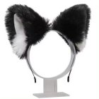 Soft Cat Ear Headband for Parties, Black