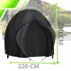 Waterproof Cover for Double Hanging Garden Chair, 230x220 cm, Black