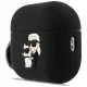 Karl Lagerfeld Silicone Karl & Chaupette Head 3D Case for AirPods Pro 3, Black