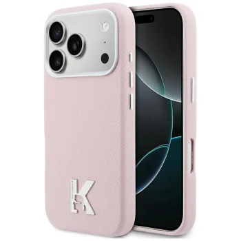Karl Lagerfeld Karl Head Logo MagSafe Phone Case Cover iPhone 17 Pro - Pink