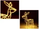 Large LED Reindeer Outdoor Decoration with Moving Head, 216 LEDs