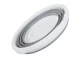 Collapsible Silicone Bucket, 10 L, Grey/White