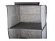 Hanging Wardrobe Organizer with 4 Shelves, 80 cm, Grey