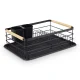 Dish Drying Rack Massido MS-600 with Tray and Cutlery Holder, Black