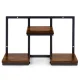 ModernHome 3-Tier Wall Shelf for Plants and Decor, Loft Style