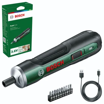 Bosch PushDrive Cordless Screwdriver, 3.6V, 1.5 Ah