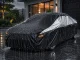 Waterproof Car Cover, Black/Grey, Size XL