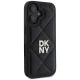 DKNY iPhone 16 Case Quilted Stack Logo, Black