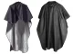 Universal Hairdressing Cape, Black/Silver