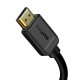 Baseus HDMI 2.0 kabelis 4K 60 Hz 3D HDR 18 Gbps 1 m, melns (CAKGQ-A01)