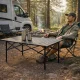 MultiGarden Folding Camping Table 95x55 cm, Black