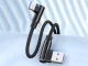 Angled USB-C charging cable for phone, fast charge, 1m