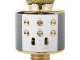 Wireless Karaoke Microphone with Bluetooth Speaker and Voice Changer, Gold