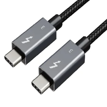 Thunderbolt 3 Cable Type-C to Type-C, 40Gbps, 100W, 5K 60Hz, 2m, Black