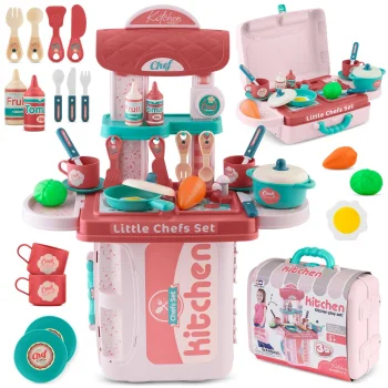 Children’s Play Kitchen with Suitcase, 3-in-1, Ricokids 772900