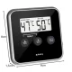 Digital Kitchen Meat Thermometer with Probe Ruhhy, Black-Silver