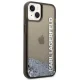 Karl Lagerfeld Liquid Glitter Elong Case for iPhone 14 Plus / 15 Plus - Black
