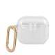 Guess Glitter Collection maciņš Apple AirPods 3, caurspīdīgs