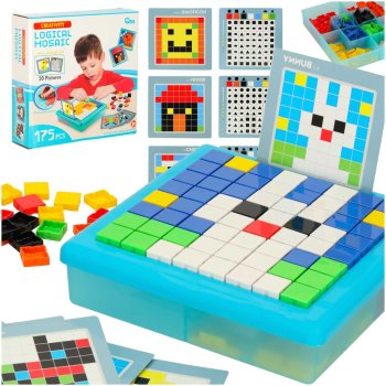 Creative Logic Mosaic Puzzle with Building Blocks 175 Pieces