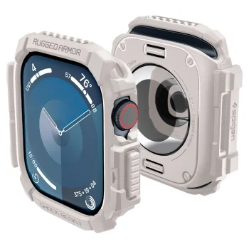 Spigen Rugged Armor Case for Apple Watch 10 46mm, Beige