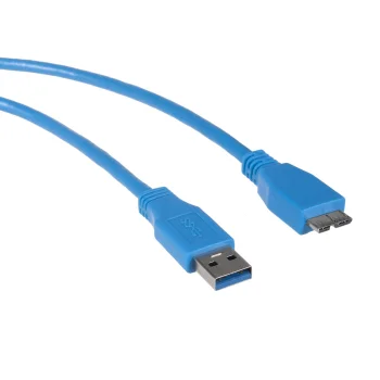 Maclean MCTV-586 USB 3.0 Cable, USB-A to Micro USB-B, 0.5 m, Blue