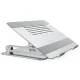 Nillkin ProDesk Adjustable Laptop Stand, Ergonomic Aluminum Riser for Desk, Silver