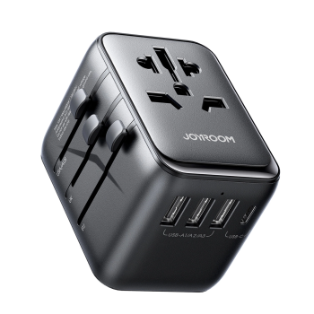 Joyroom JR-TCW01 Travel Wall Charger 17W ( EU / US / UK / JP / AU / CN ), Black