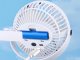 Desk fan standing clip-on with light 3 modes rechargeable