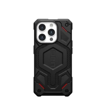 Apple iPhone 15 Pro 6.1'' UAG MagSafe Monarch Pro Hard Case Cover, Black Kevlar