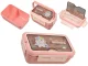 Kids Lunchbox and Water Bottle Set with Cutlery, Pink