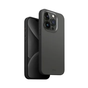 Uniq Lyden DS Magclick Charging case for iPhone 15 Pro 6.1", grey-black