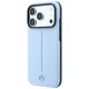 Mercedes Leather Semi Wrap Iconic Line MagSafe Case for iPhone 18 Pro Max / 17 Pro Max - Blue