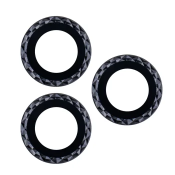 TFO Camera Lens Protectors for iPhone 12 (Black Rhombus, 2 Pcs)