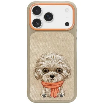 Nimmy iPhone 17 Pro Max Case Big Eyed Pet 2.0 Dog, Beige