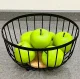 Metal Fruit and Vegetable Basket DA78B, Black