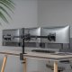 Triple Monitor Desk Mount 17-27 Inch 7kg VESA